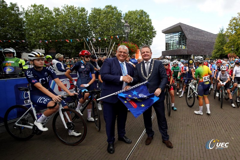 2023 UEC Road European Championships - Drenthe - Under 23 Women?s Road Race - Coevorden - Col Du VAM 108 km - 22/09/2023 - Start - photo Massimo Fulgenzi/SprintCyclingAgency?2023